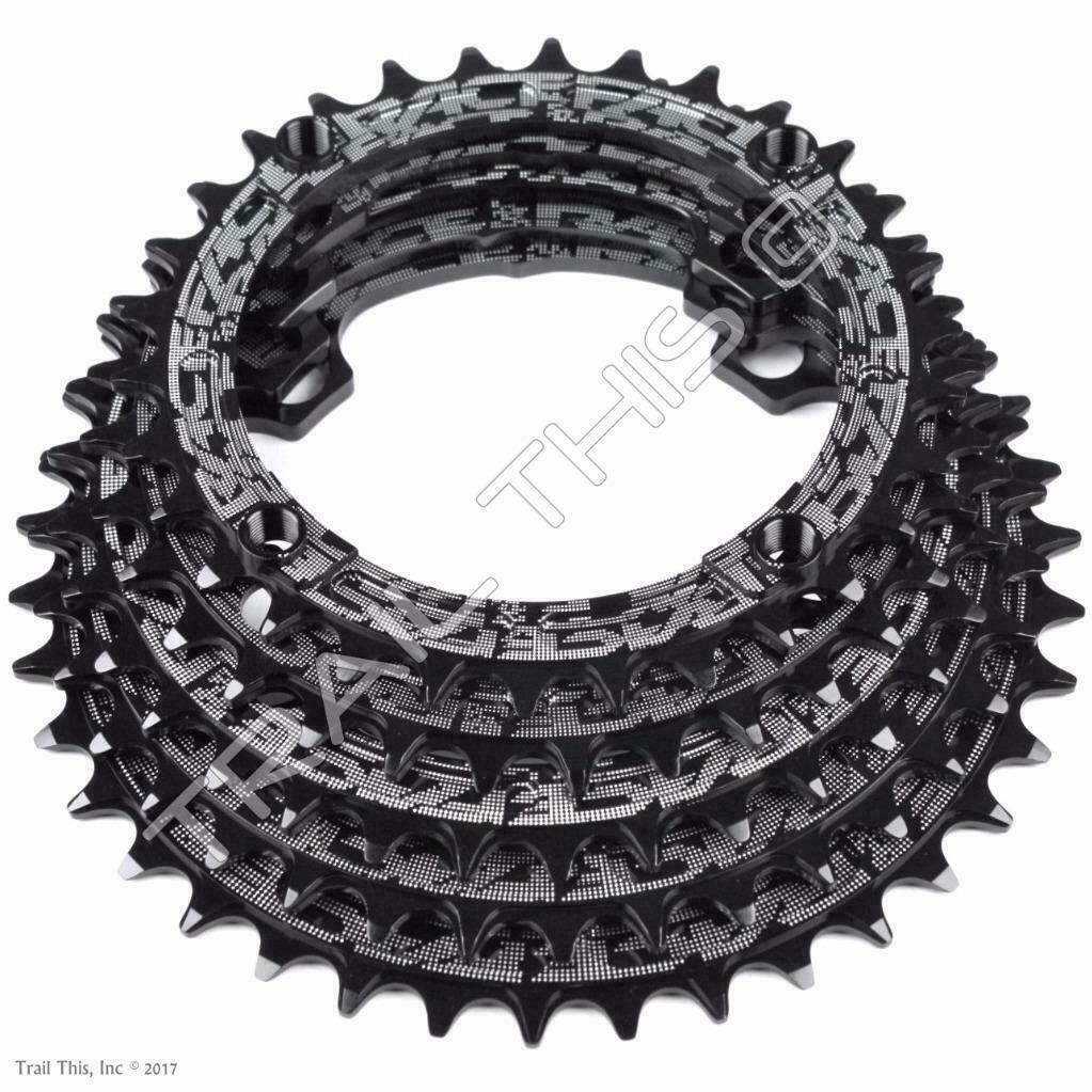 RaceFace Black Narrow-Wide 30,32,34,36,38T x 104 MTB Chainring 9 10 11 12-Speed