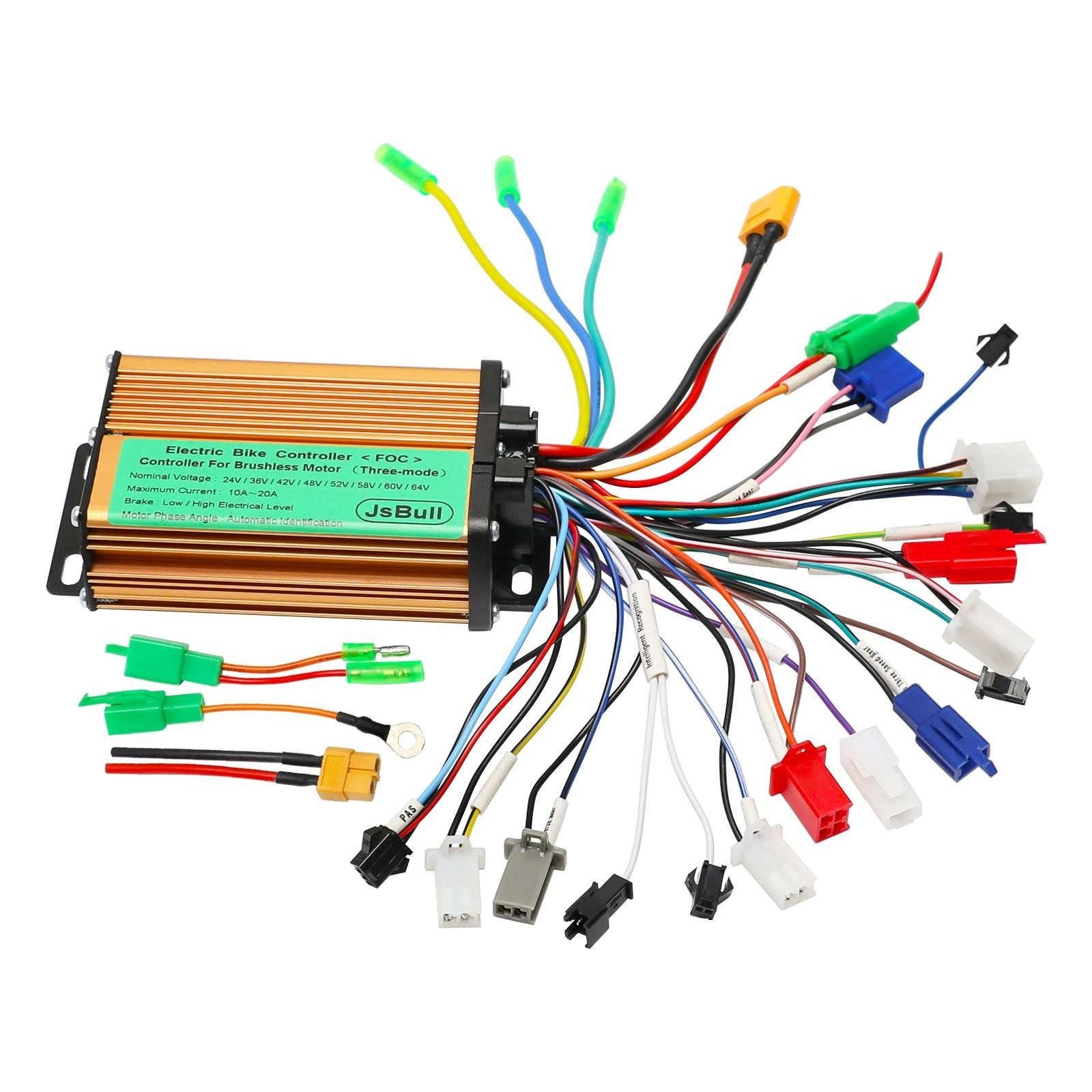 24V-84V 72V 150W-500W Brushless Motor Controller Kit Electric Scooter Dirt Bike