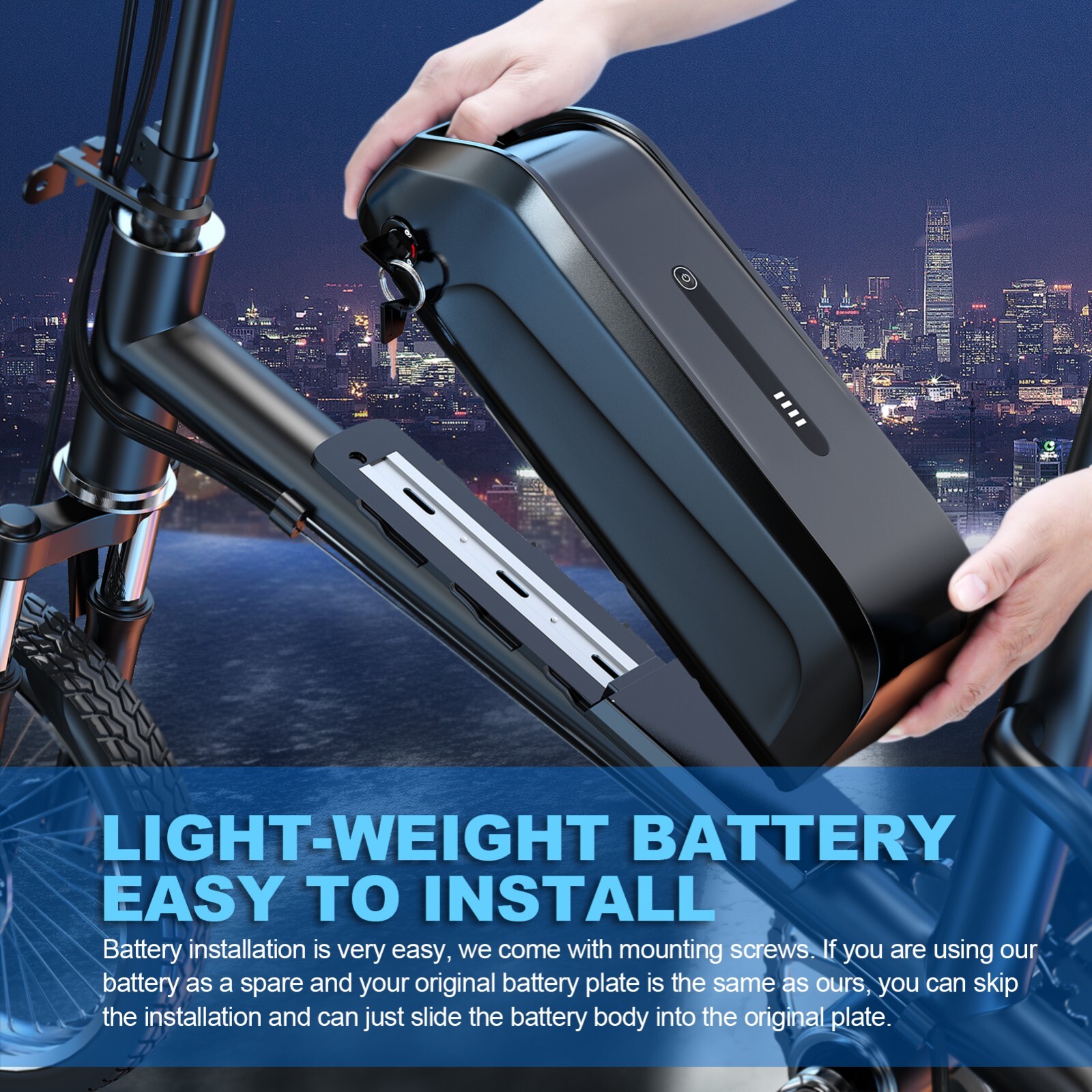 48V 52V 15AH 20AH Rechargeable Battery Electric Bicycle Ebike Lithium Battery