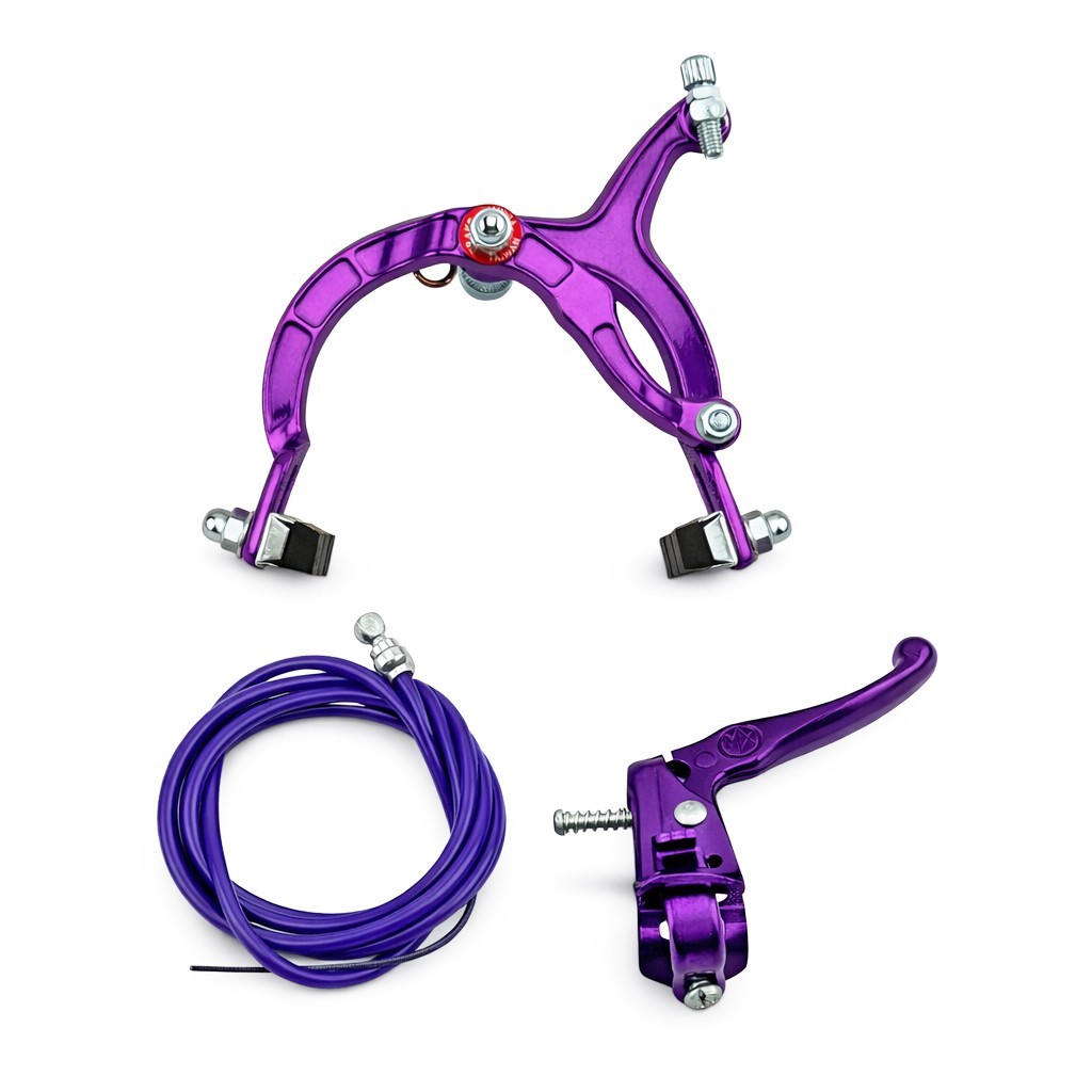 AltaLine BMX Brake REAR Alloy PURPLE Bike Bicycle BRAKE SET W/ Purple Cable.