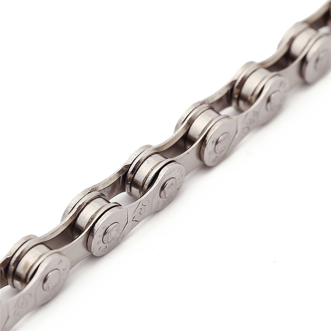 FSC 6,7,8 Speed 116L Bicycle Chains, Silver,Gold (1/2×3/32-Inch) (Silvse)