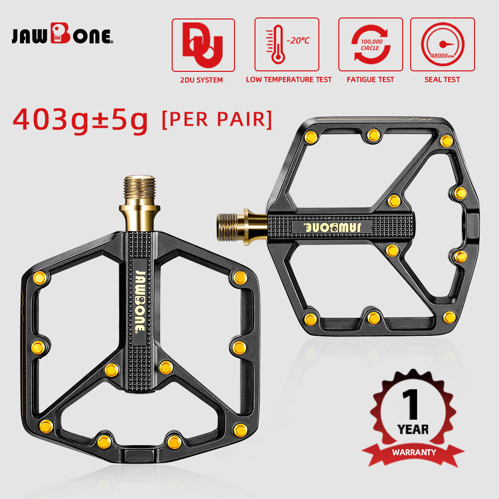 MTB Bicycle Flat Pedals Mountain Bike Pedals Aluminum 9/16 in DU Sealed Bearing