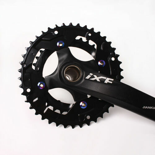 KRSEC MTB Road Bike Bolts Single Double Chainring Screws 4/5PCS Chainwheel Screw