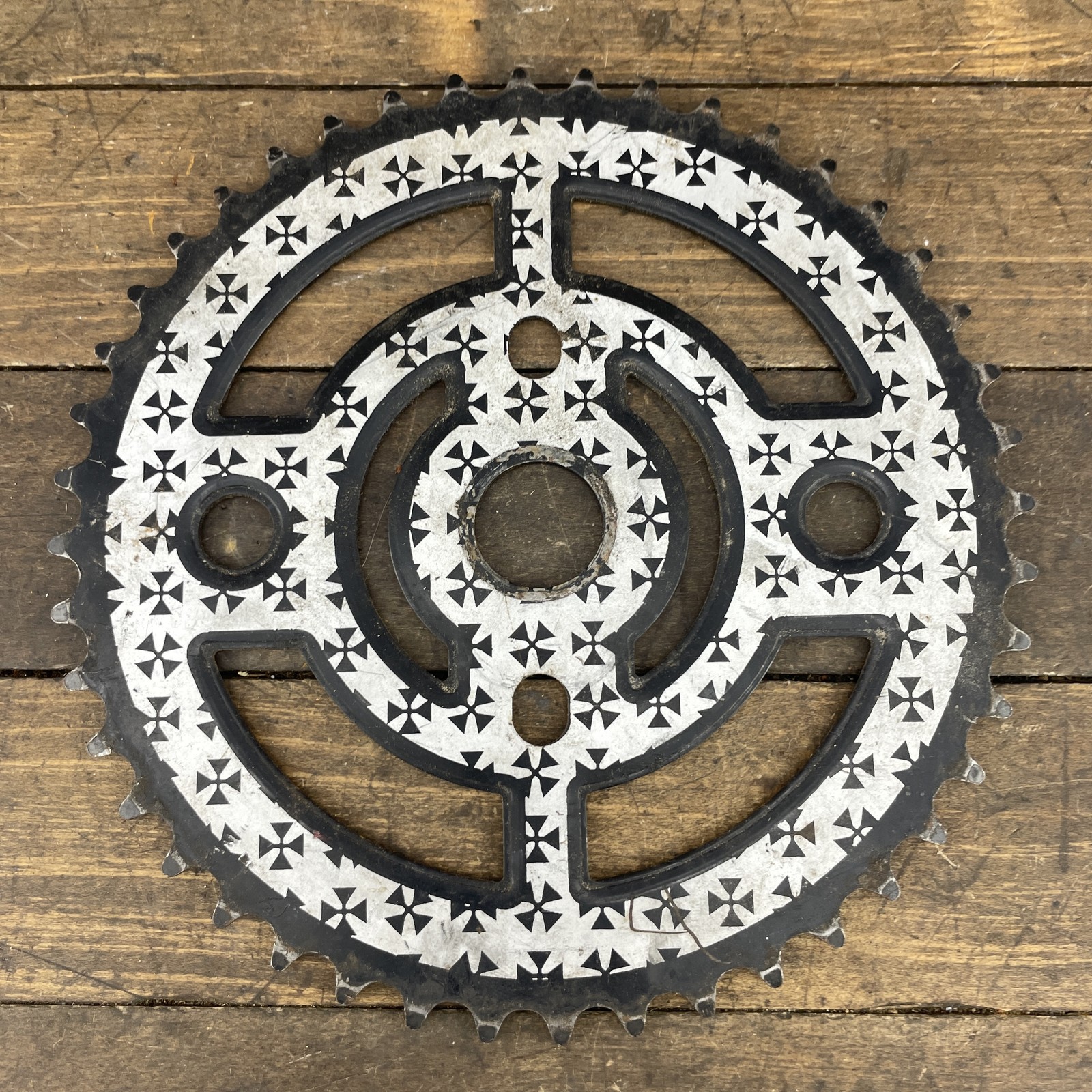 Vintage DK BMX Chainring Steel Iron Cross Bicycle Sprocket 370g Race Cruiser 44