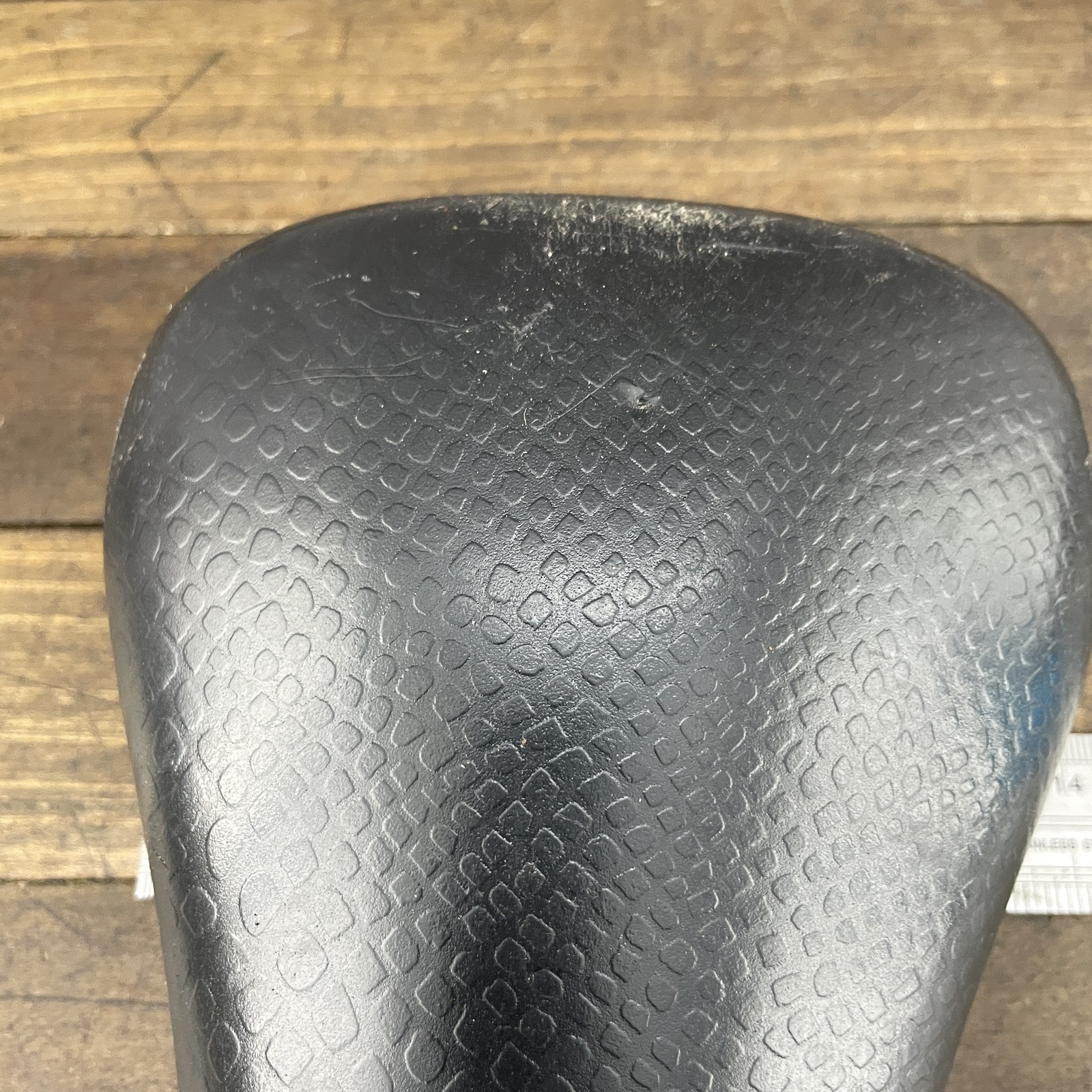 DK BMX Bicycle Saddle Velo 247 Black Seat Vintage Snake Skin Freestyle Bike