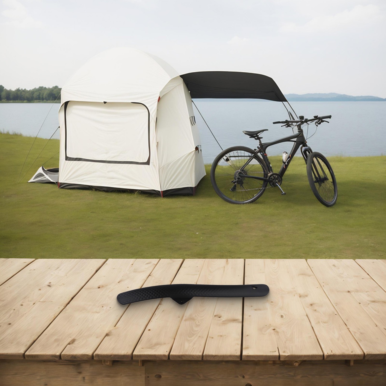Stylish Black Bicycle Mudguard Made of Materials for Long Service Life