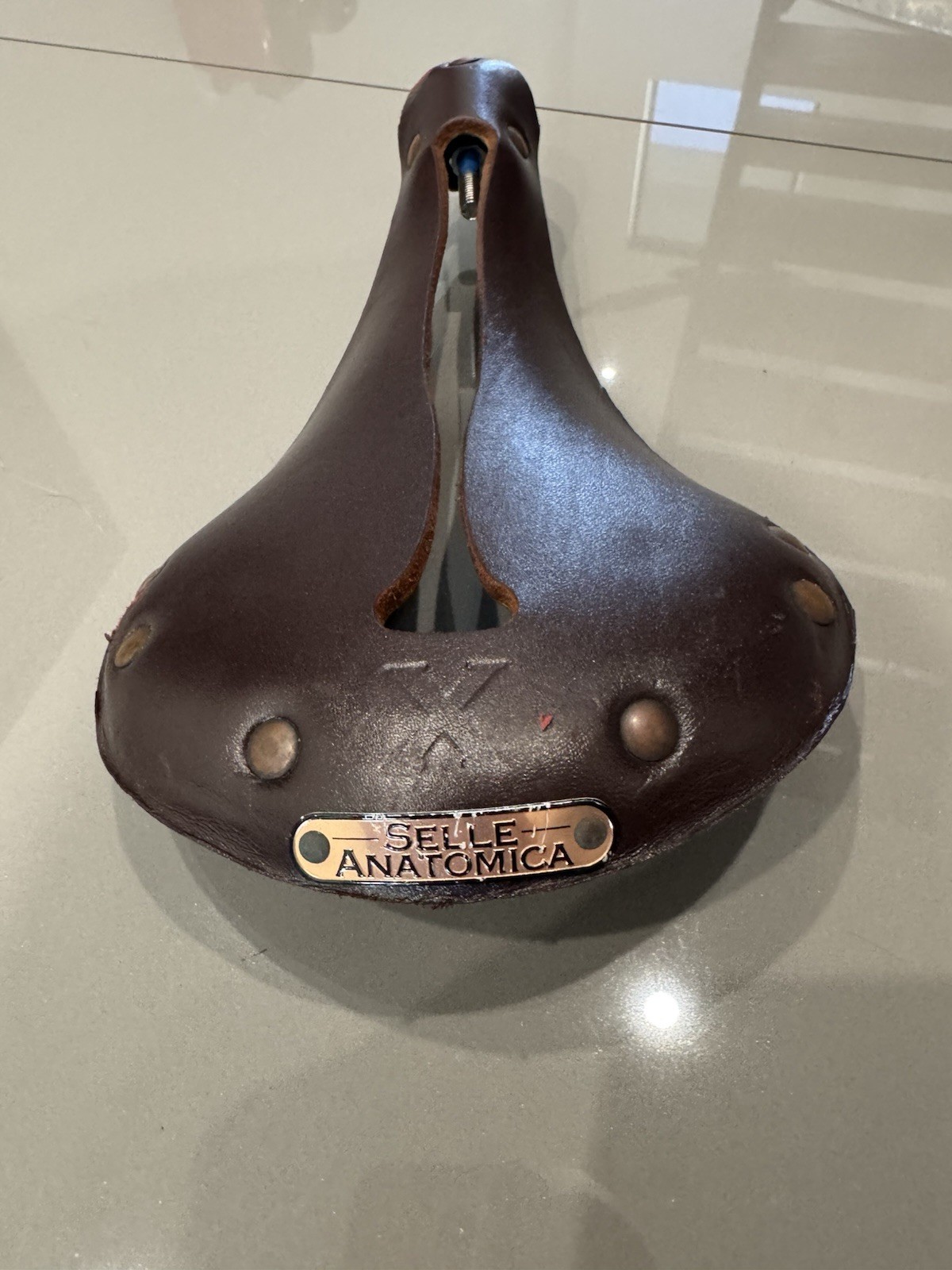 SELLE ANATOMICA X 1 Oxblood Copper Leather Saddle Brown Fixed Gear Track Bike