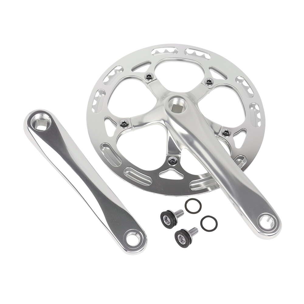 PRO+ GENUINE ALLOY 52 TEETH 540 TRACK CRANKSET 175MM LONG IN MATT SILVER