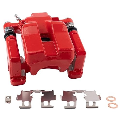 Rear Brake Caliper Set Painted Red Brackets Compatible with 2007-2012 CLA49905