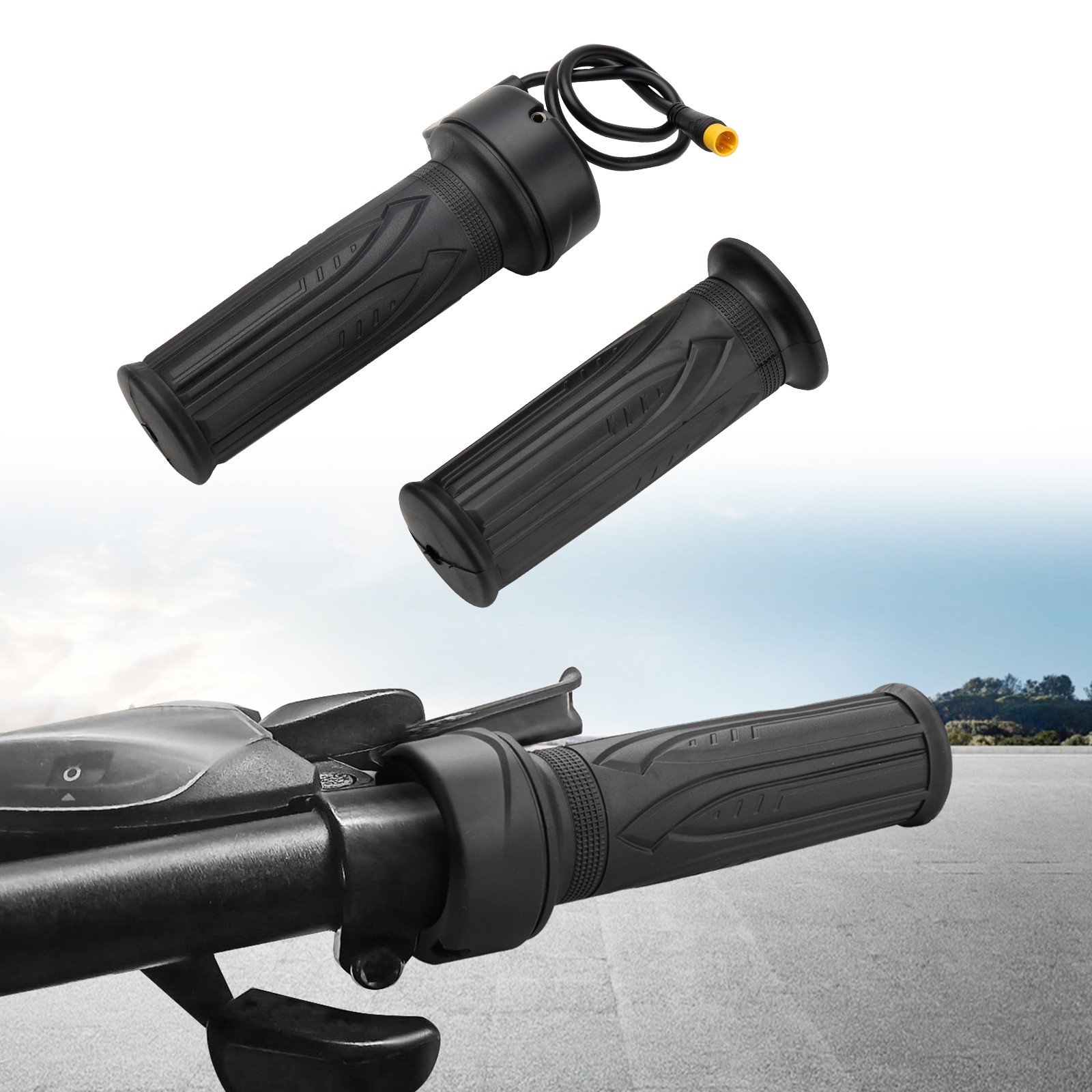 Full Twist Throttle Grip 12V-72V For Ebike Electric Bike Mountain Bike Scooter