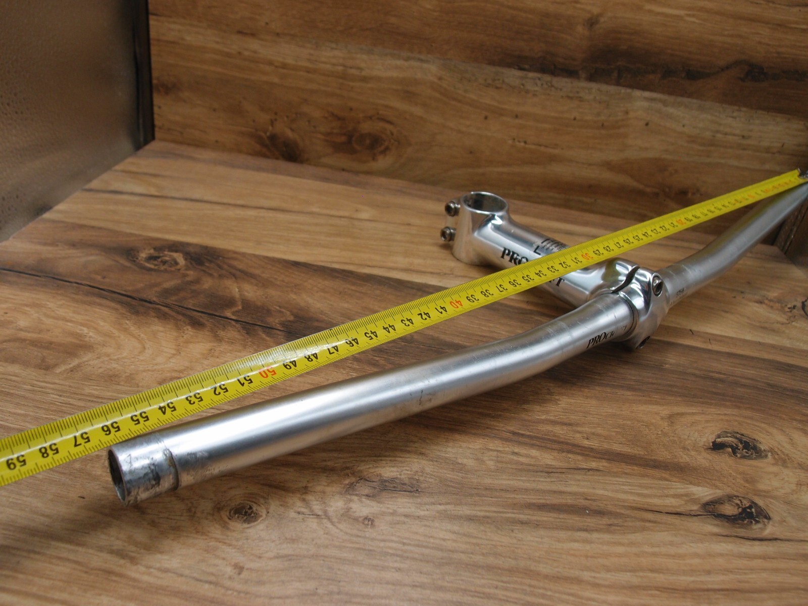 90’s MTB flat handlebar Procfraft alloy + ahead stem Procraft 1 1/8 in