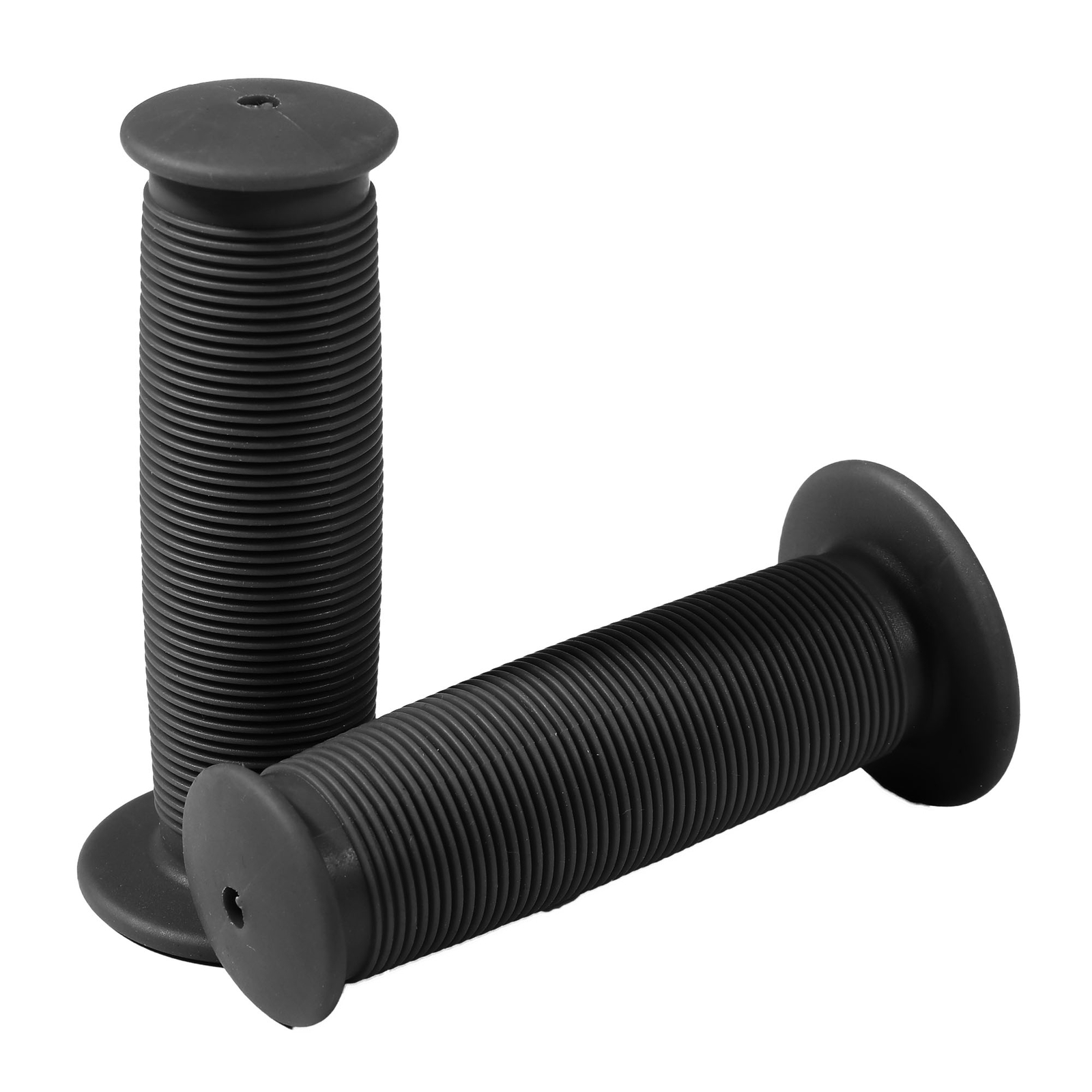 Motorcycle Scooter Bicycle Soft Rubber Handlebar Hand Grip Cover Black 22mm