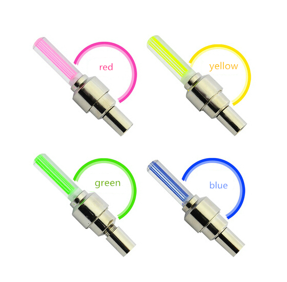 LOT 2x or 4x LED Valve Cap Bicycle Bike Wheel Tire Light Spoke Lamp Motorcycle