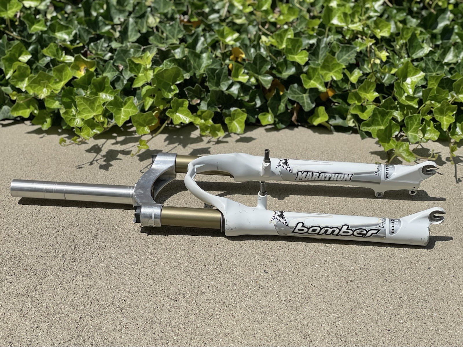 Marzocchi Bomber Marathon 26” Fork 1 1/8” Threadless Doppio Air 2002 Italy