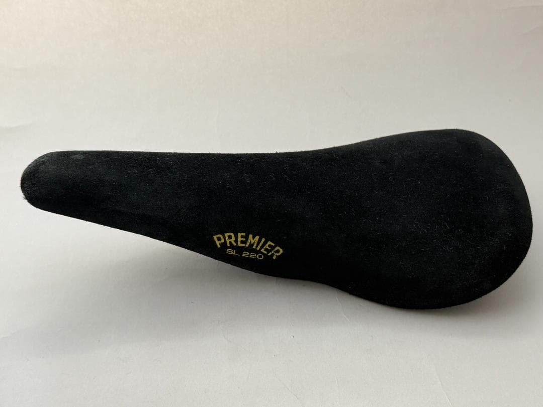 Premier SL 2270 Black Suede Lightweight Saddle 227g Aluminum Rails