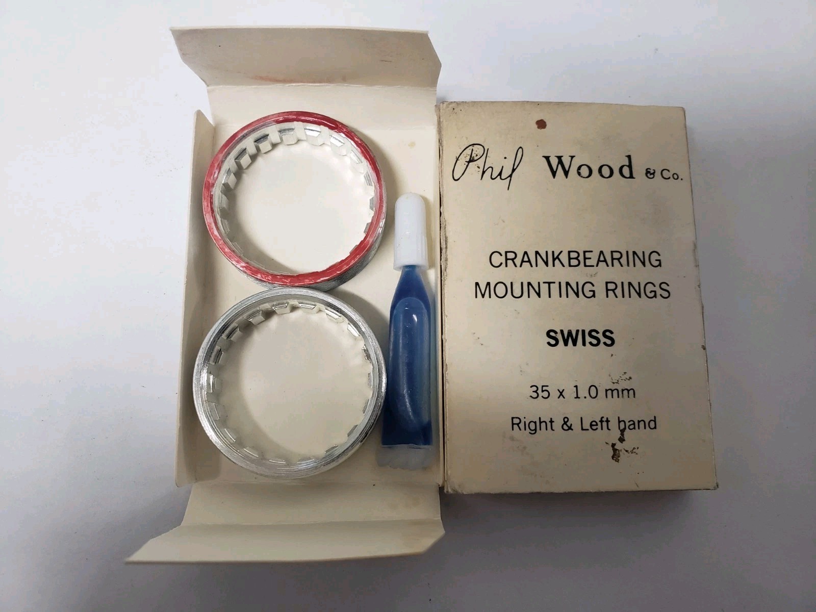 Phil Wood Crankbearing mounting rings Swiss Threaded 35×1 Vintage
