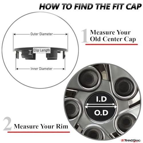 4pcs 56.5mm(2.22in) Wheel Center OD: 56.5mm / 2.22″, ID: 55mm / 2.17″ Black