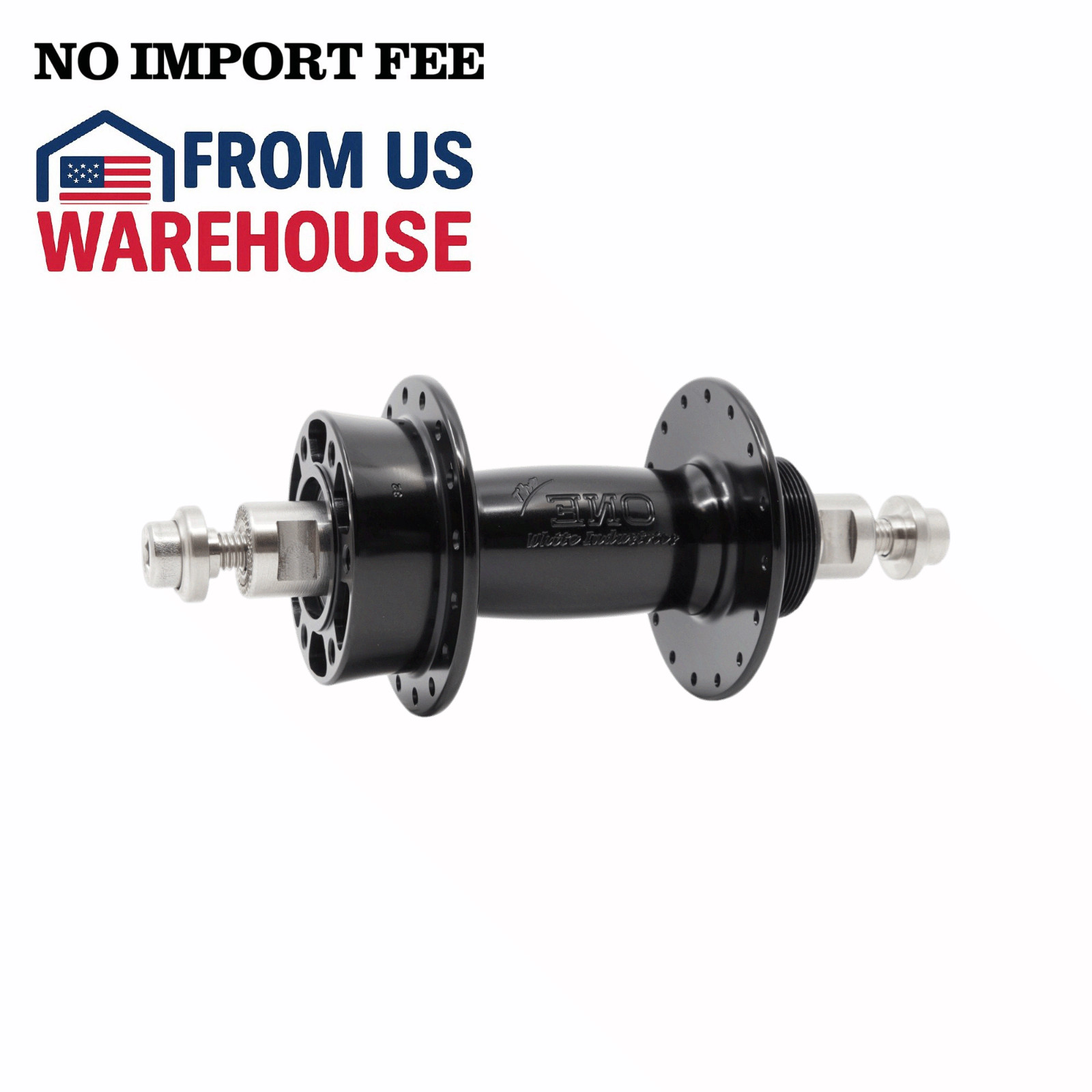 ENO Disc Hub, Spoke Count 28, Axle Style Straight Axle, Axle Type 135mm, Black