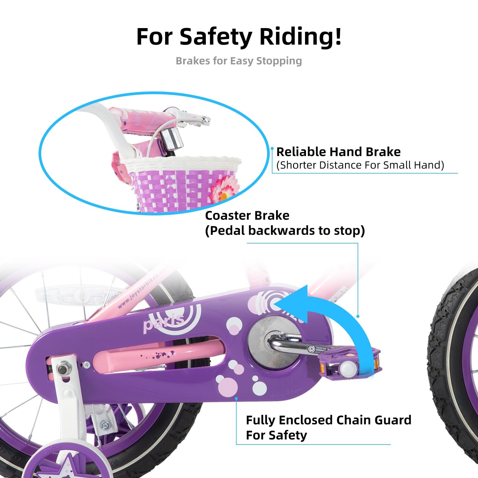 Joystar 14 Inch Girls Bike For 3 4 5 Years Old Kids Toddler Bike Training