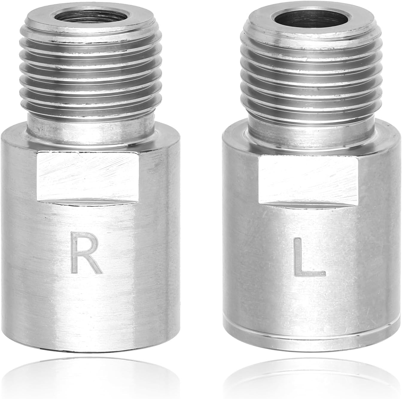 Steel Bicycle Pedal Extenders, 20mm Adapter for 9/16 Inch Spindle, Heavy Duty