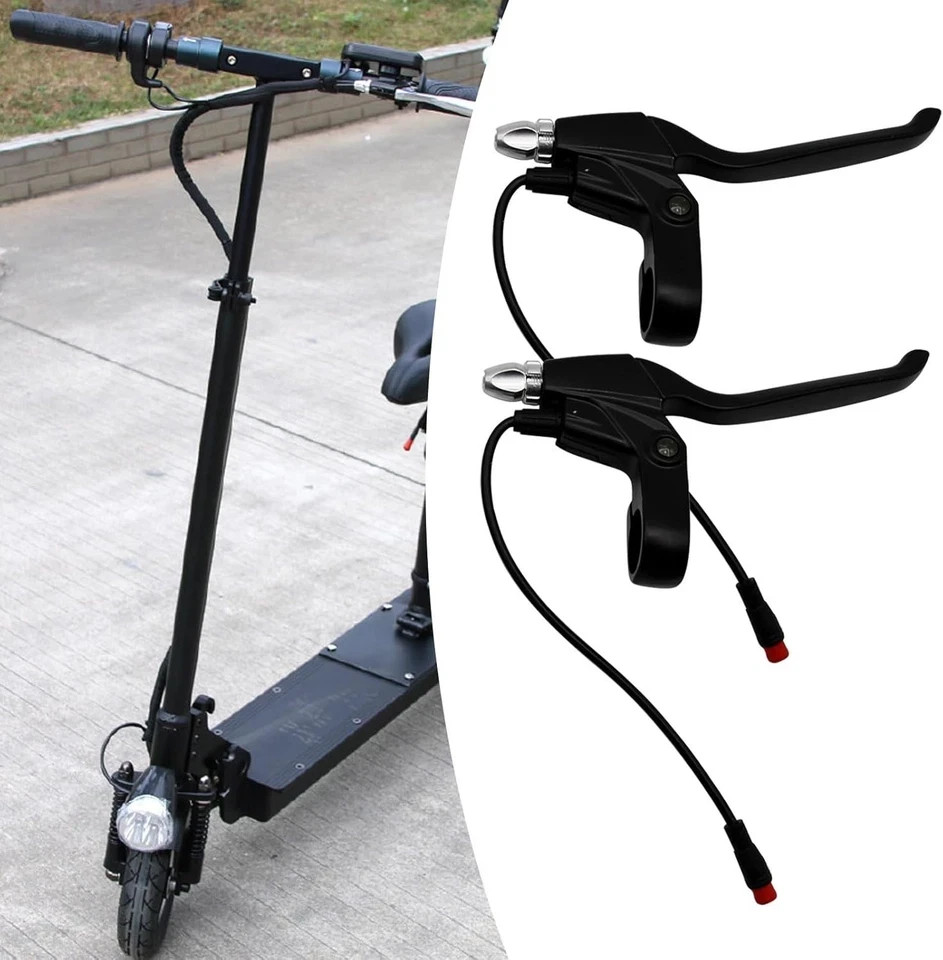 108PDD Ebike Brake Lever Set 2 Pin Male Brake Levers Left and Right Power Off…
