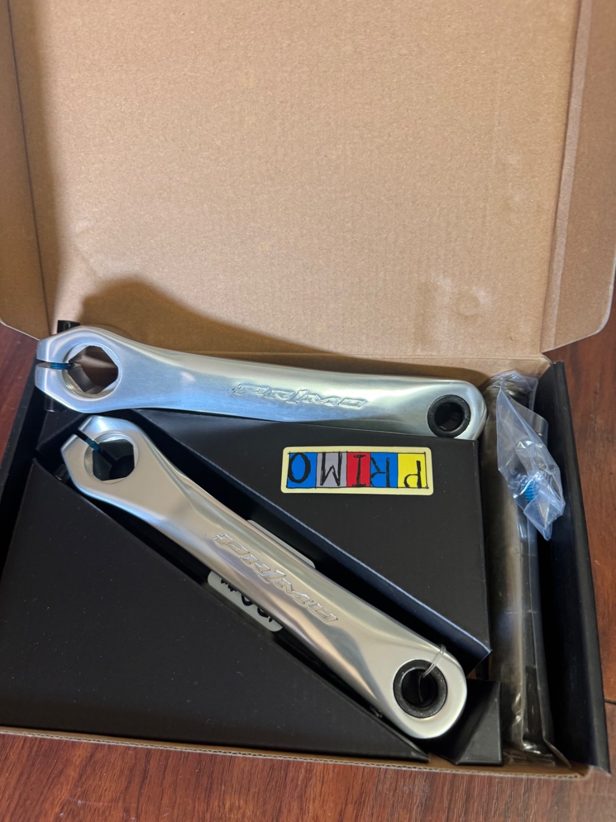 PRIMO BMX POWERBITE CRANKS POLISHED 170 MM CRANK SET 170MM 22 MM GT HARO BIKE
