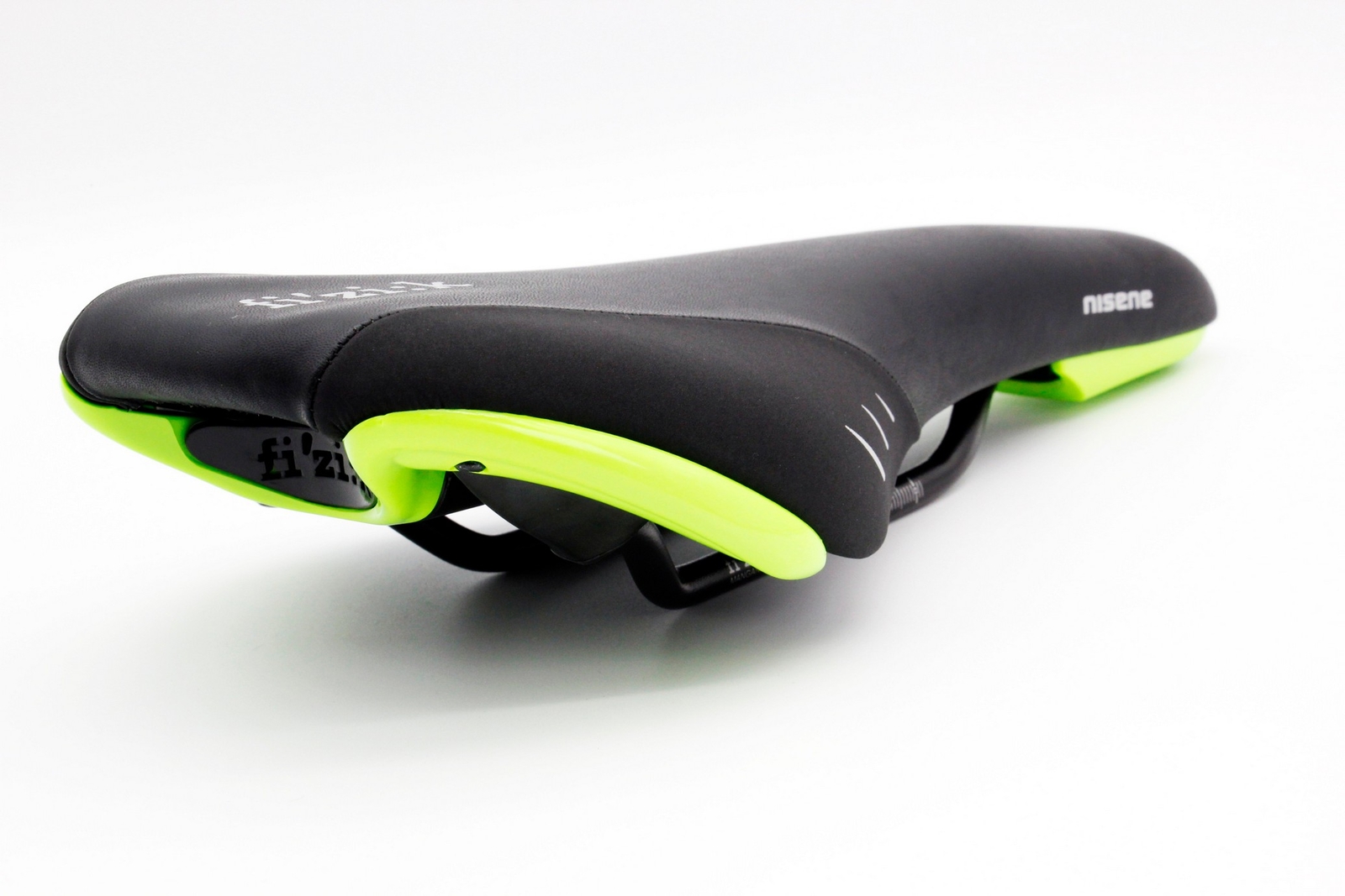 Fizik Nisene Road Mountain eBike MTB Cycle Bike Saddle Black Seat w/Yellow shell