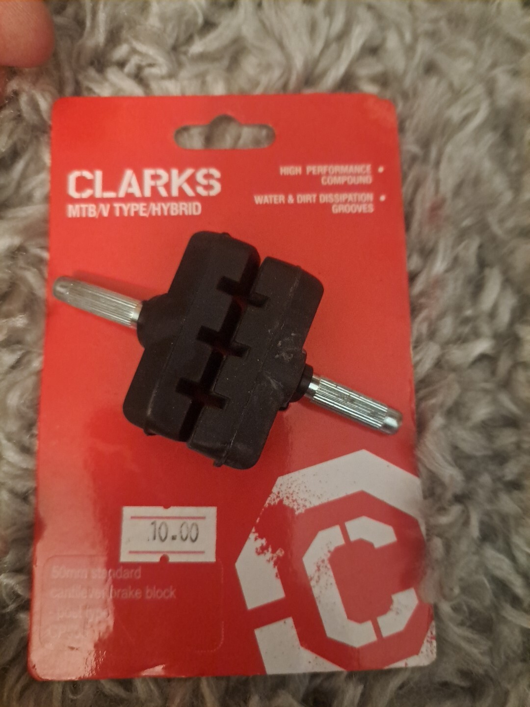 Clarks Bicycle CP-505 Brake Shoes Canti Cantilever 50mm post New