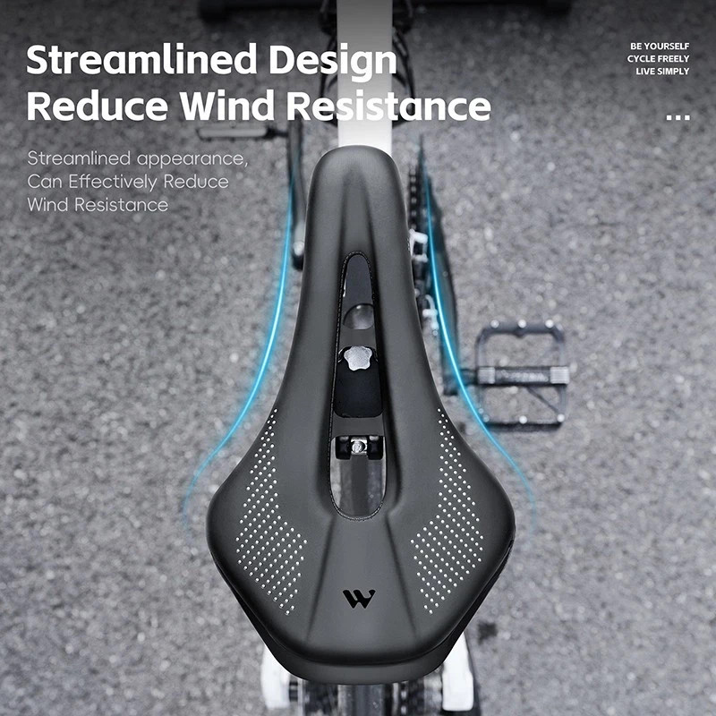 WEST BIKING Bicycle Saddle Cushion Steel Rail Leather Cycling Bike Saddle Green