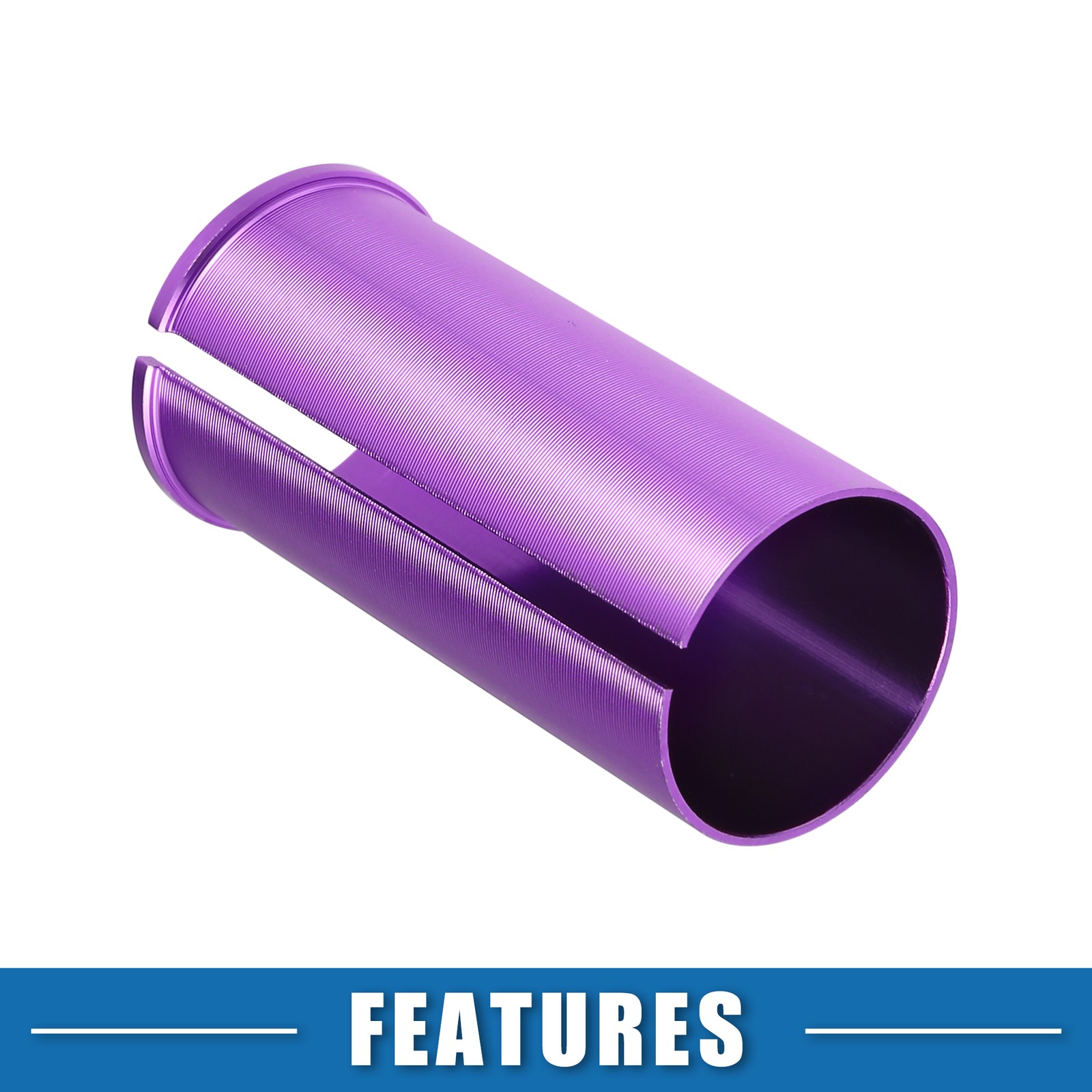 2pcs 25.4mm 1″ ID 27.2mm 1.07″ OD Seatpost Shim Adapter for Bicycle Purple