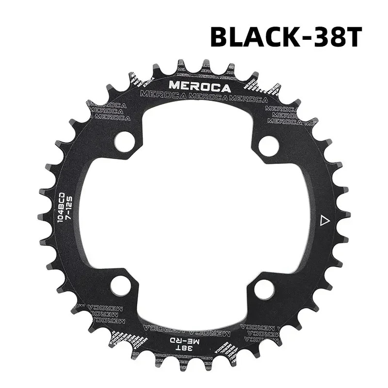 104BCD MTB Chainring Round Narrow Wide Mountain 38T Bicycle Crankset Chainwheel