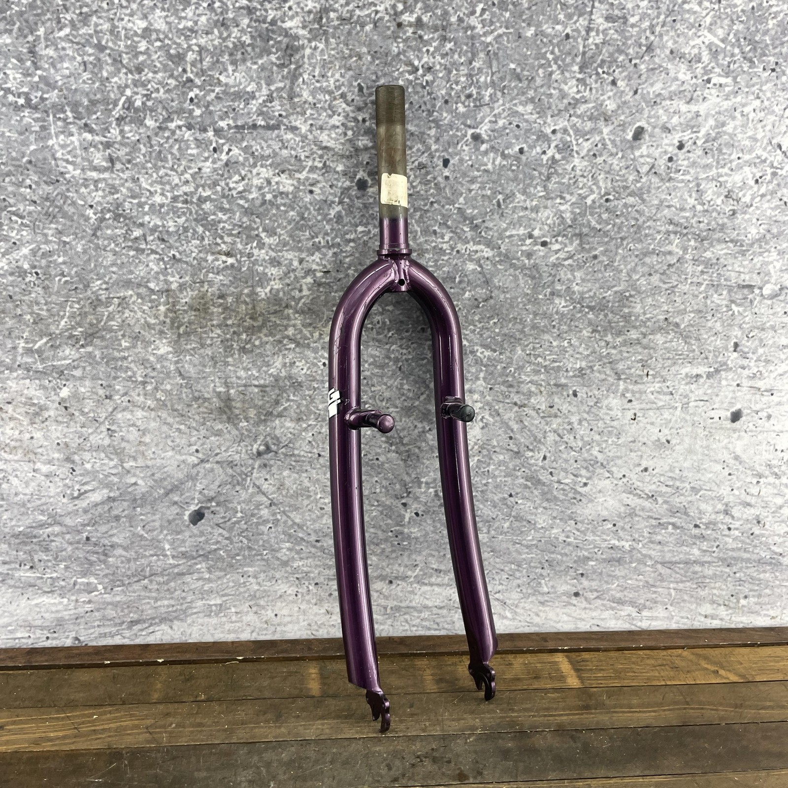 Vintage GT Mountain Bike Fork 26in SHORT 1 inch Threaded Canti Purple Steel 80s