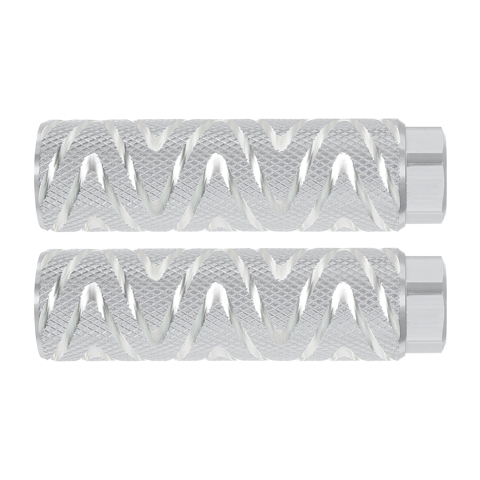 2Pack Bike Pegs Fit 3/8″ Axles Aluminum Alloy Anti-Skid Foot Back Seat