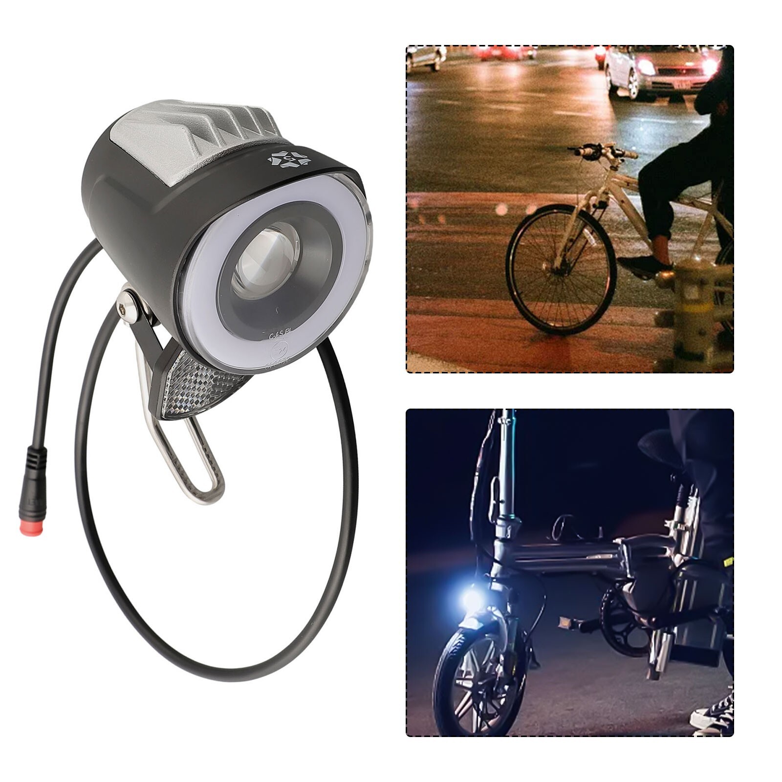 LED Headlight For-E-Bike Front Light Spotlight Electric Bicycle 6-48V New