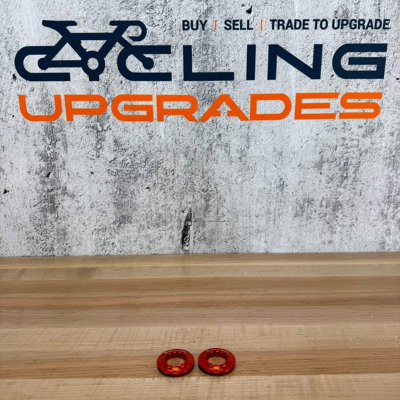 Wolf Tooth Orange Centerlock Disc Brake Rotor Internal Spline Lockrings 16g