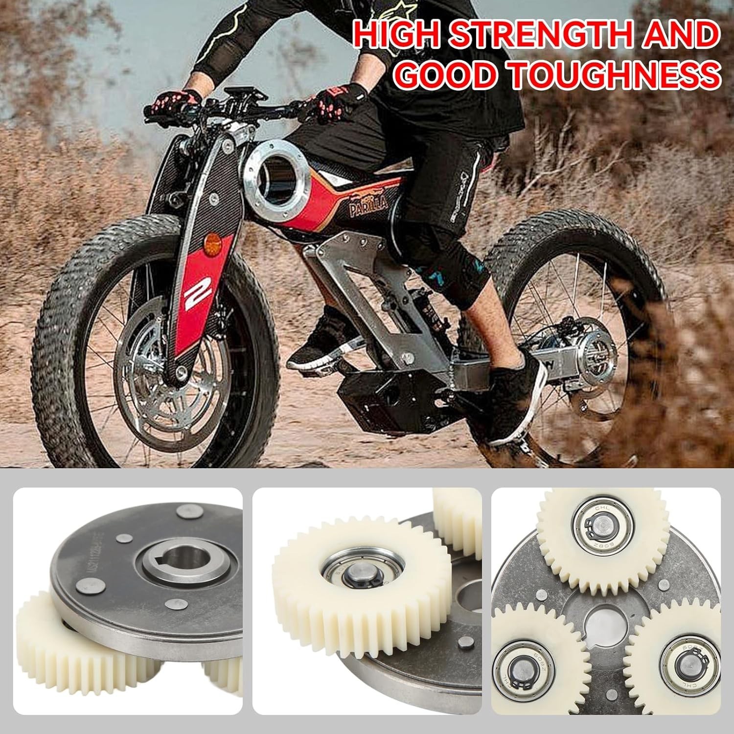 E Bike Motor Gear Clutch Kit 36T Nylon Planetary Gears 500W 750W Replacement