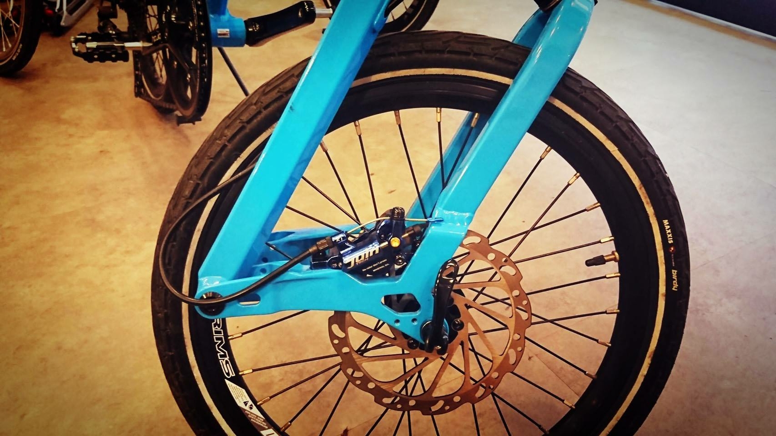 Juin Tech R1 Road Cyclocross Gravel Bike Hydraulic Disc Brake Set Blue