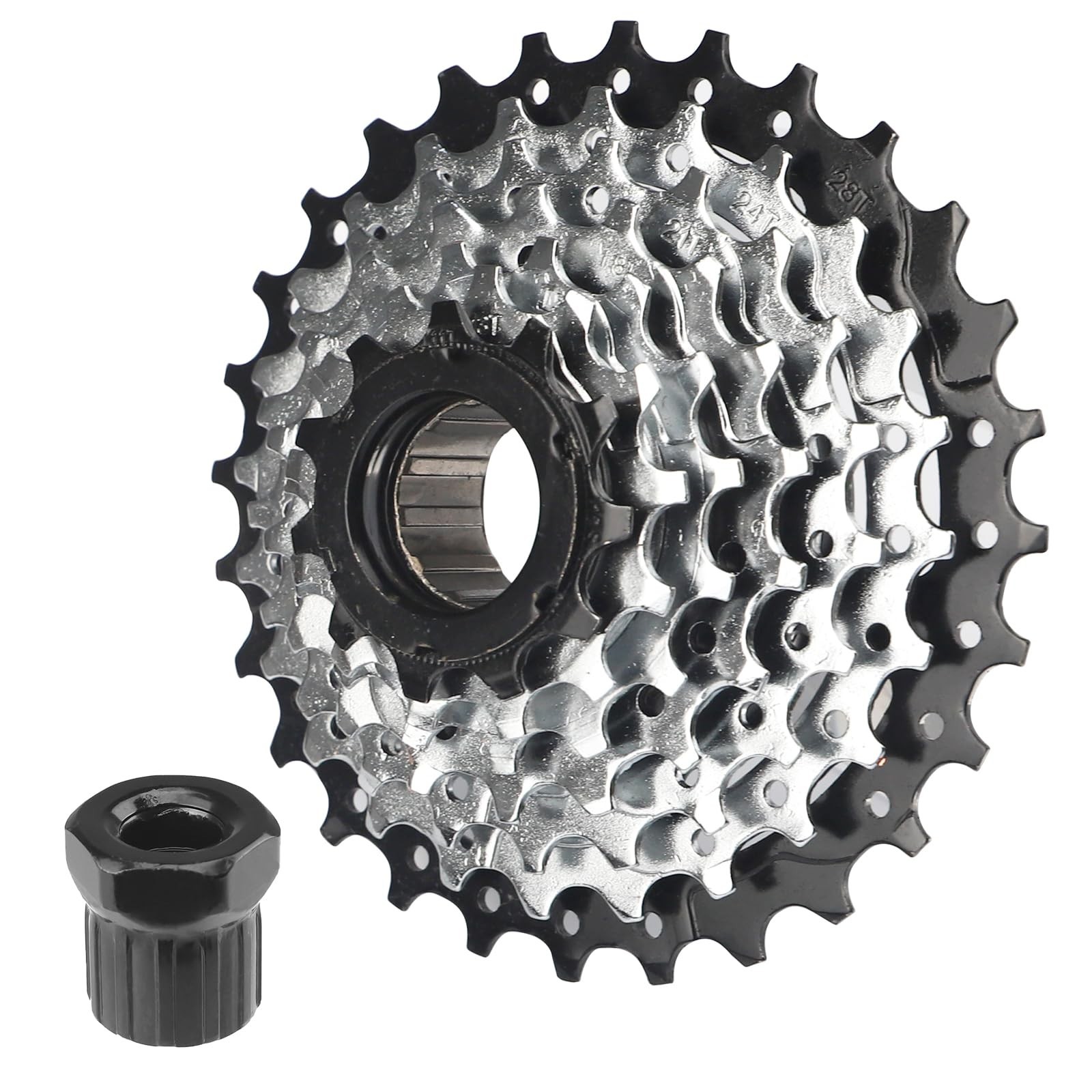 7/8 Speed E-Bike Freewheel 11-28T/11-32T Screw-On Replacement Parts, Threaded Ty