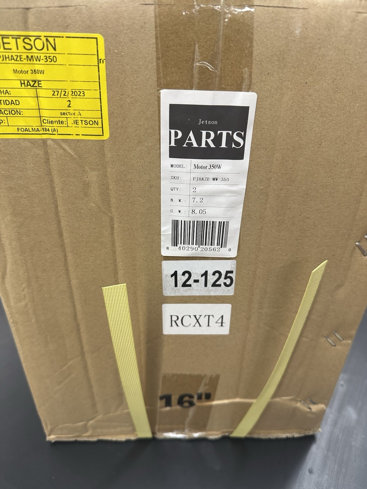 2 New Genuine Jetson HAZE DYU 48 V 350 W hub motor wheels 16 inch Mag Wheels