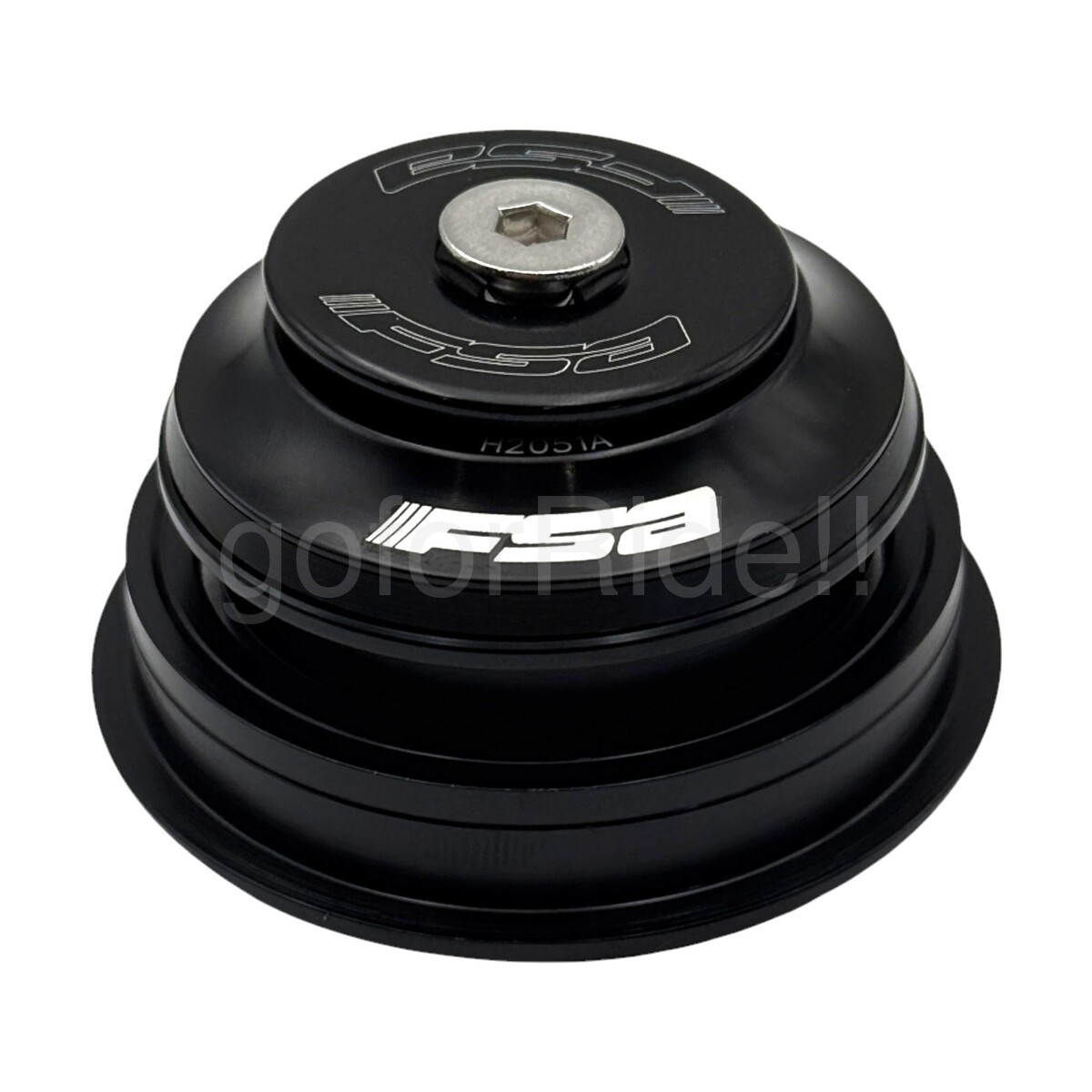 FSA No.57-1 Headset 1-1/8″ Tapered 50mm/62mm OD,Cover 5.3mm,36/45° Angle Black