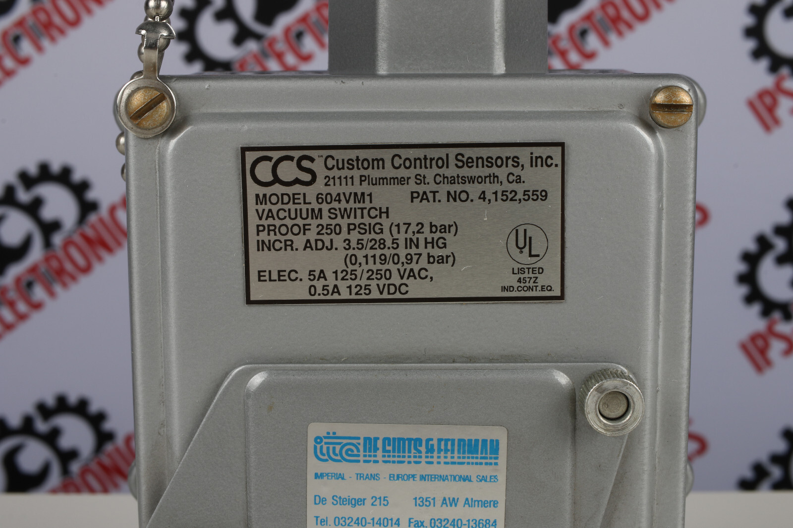 CCS 604VM1 (PRESSURE SWITCH) – 6 months warranty