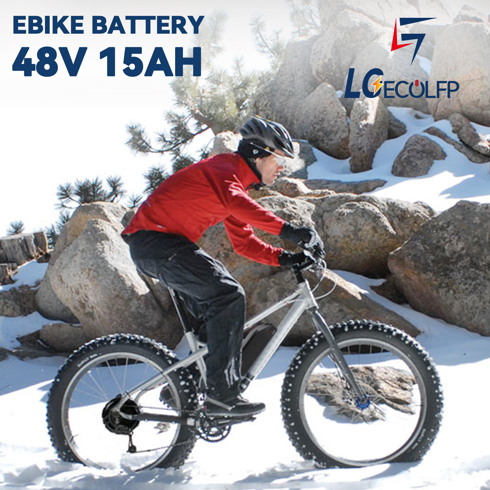 LGE 48V 52V 36V 1000-1500W Ebike Battery Electric Bike Lithium Battery 30A BMS
