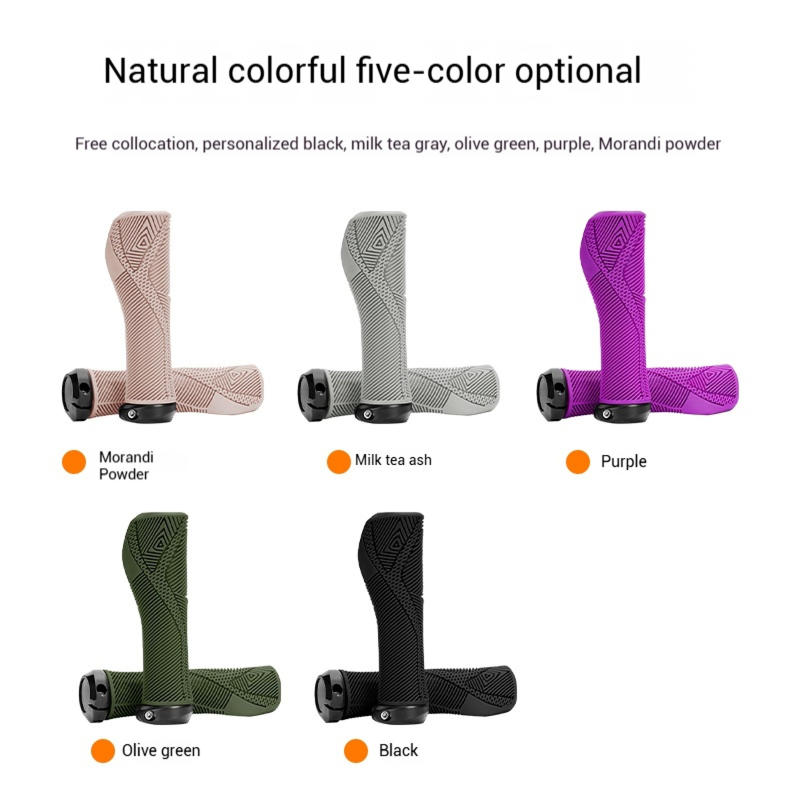 ENLEE Bicycle TPE Soft Handlebar Grips MTB Road Bike Handle Bar Cover Anti-Slip