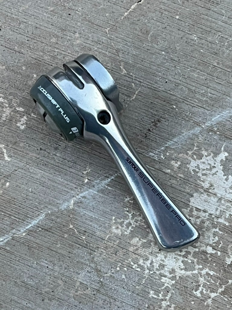 SunTour Superbe Pro 6/7-Speed Downtube Right Shifter | EXC / Made in Japan