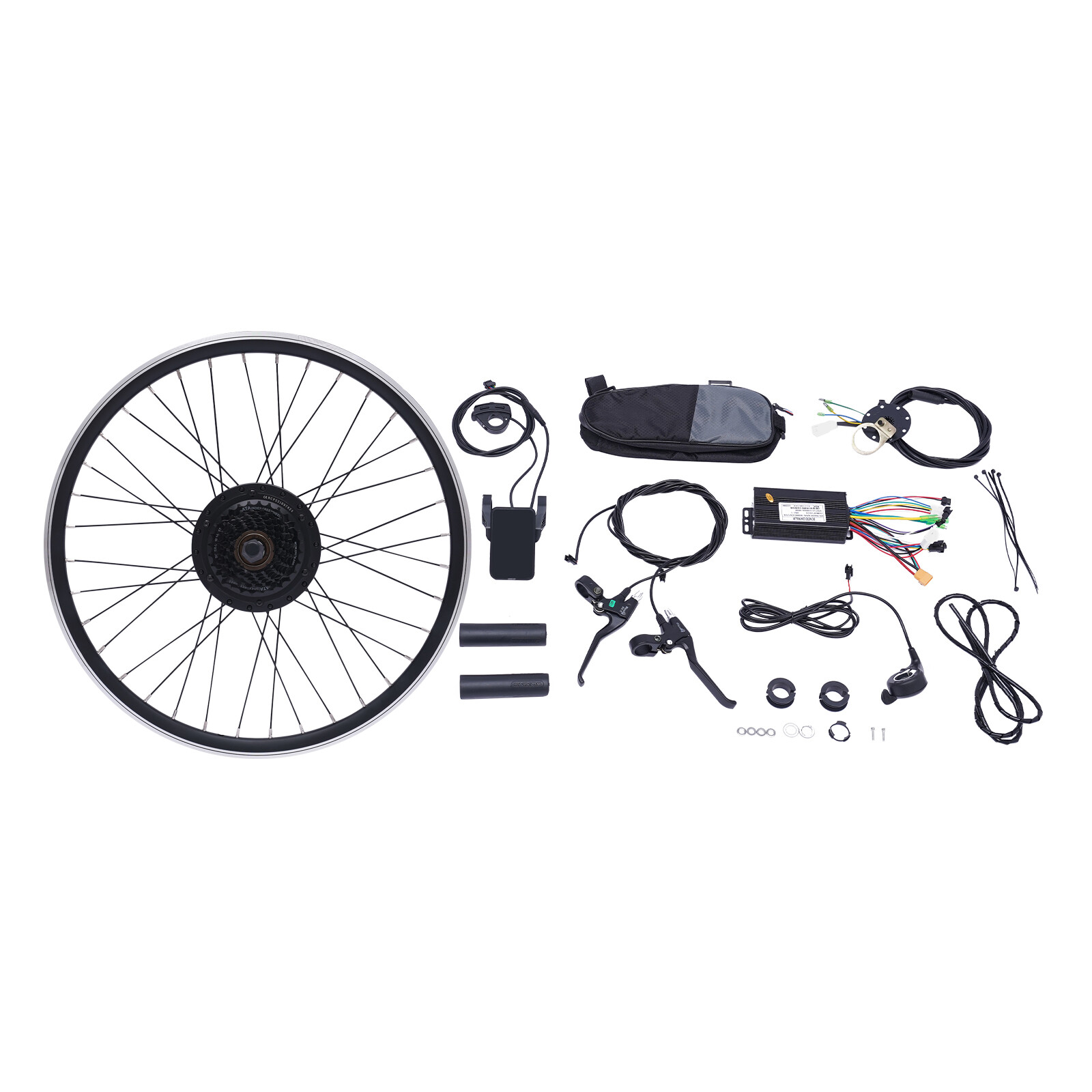 24 Inch Electric Bicycle Conversion Kit E-Bike Rear Wheel Motor Hub Set 36V 500W
