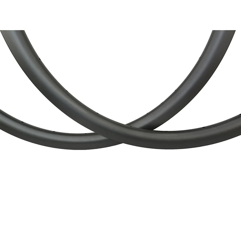 2PCS 700C Road Bike Asymmetric Carbon Rim Disc Brake 35mm Depth 28mm Width
