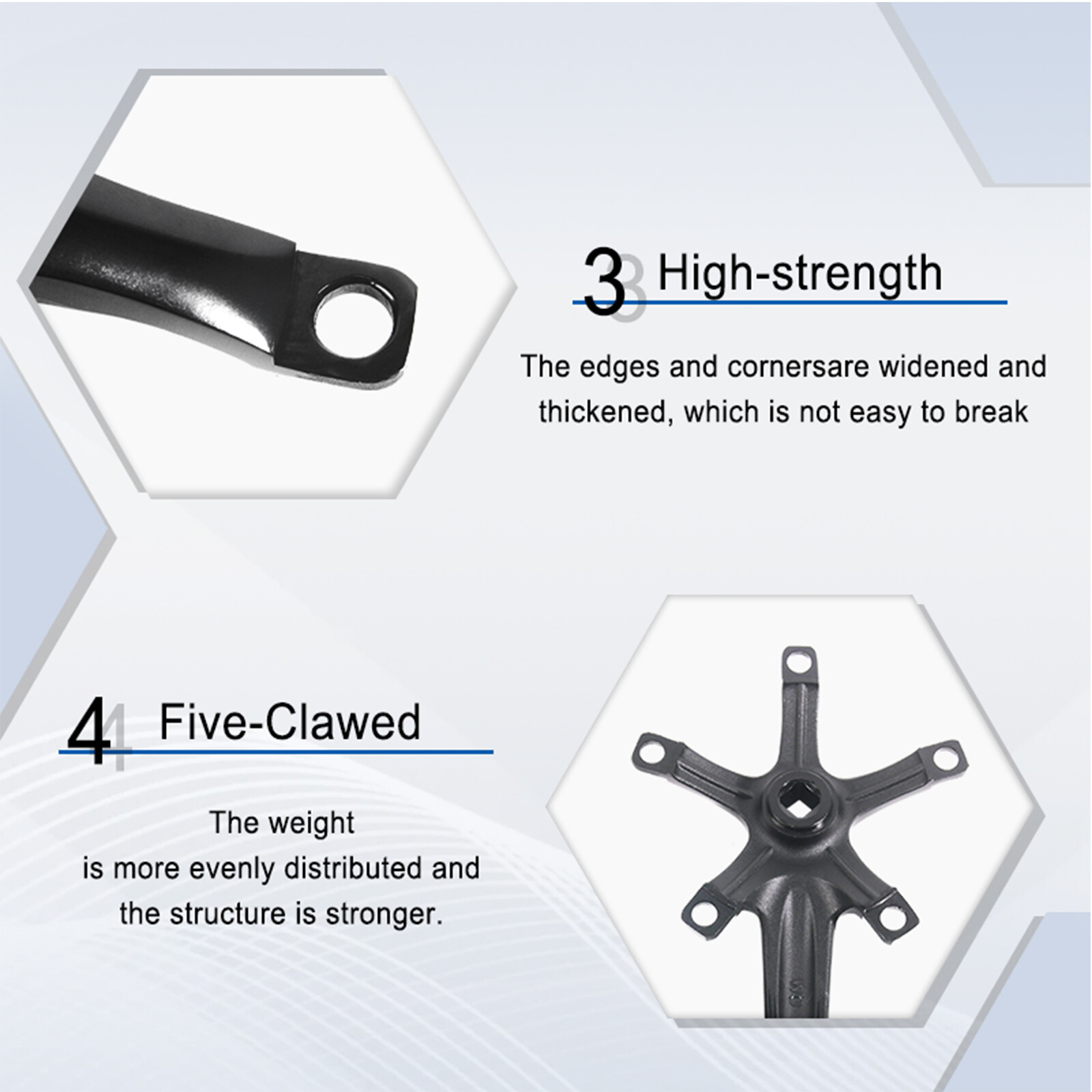 Litepro 170mm Crank 130BCD 45-58T Chainring Road Folding Bike Crankset Sprocket