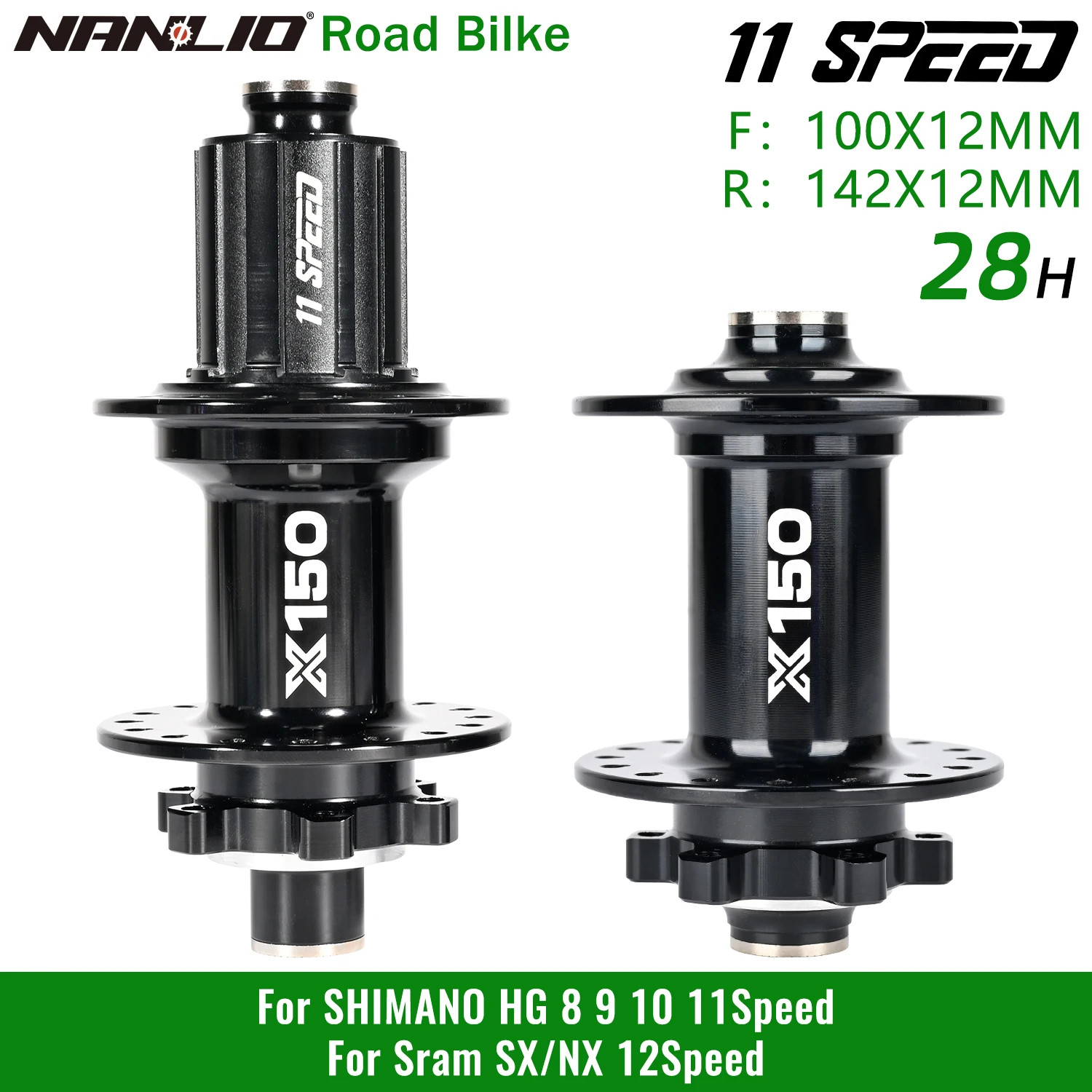 Gravel Riding Front Rear Hubs 28 32 36 Holes HG NX SX MS 11 12 Speed 6 Pawls