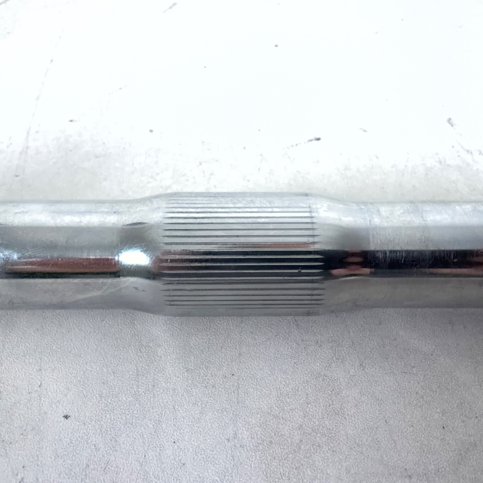 LEADTEC Vintage Steel Riser Backswept MTB Handlebars Ø25.4/580mm Chrome