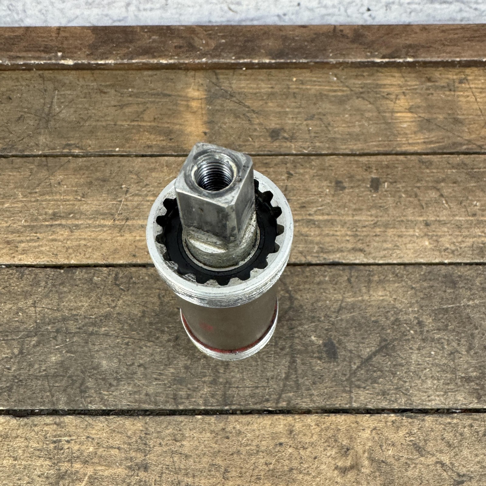 Vintage Phil Wood Bottom Bracket 112mm Spindle BSA English Steel Square Taper